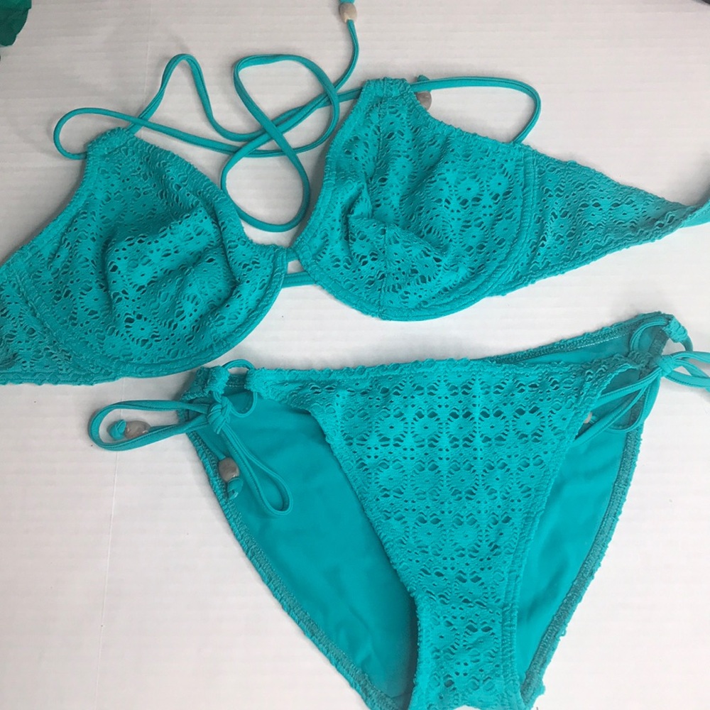 Green swim suit
